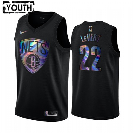 Maglia NBA Brooklyn Nets Caris LeVert 22 Iridescent HWC Collection Swingman - Bambino